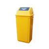 60L Trash Bucket with Tilting Lid Yellow